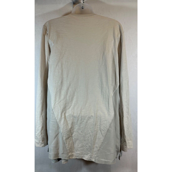 Garnet Hill Cardigan Womens Size M 100% Organic Cotton/Silk Open-Front A59 - Picture 3 of 6